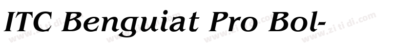 ITC Benguiat Pro Bol字体转换